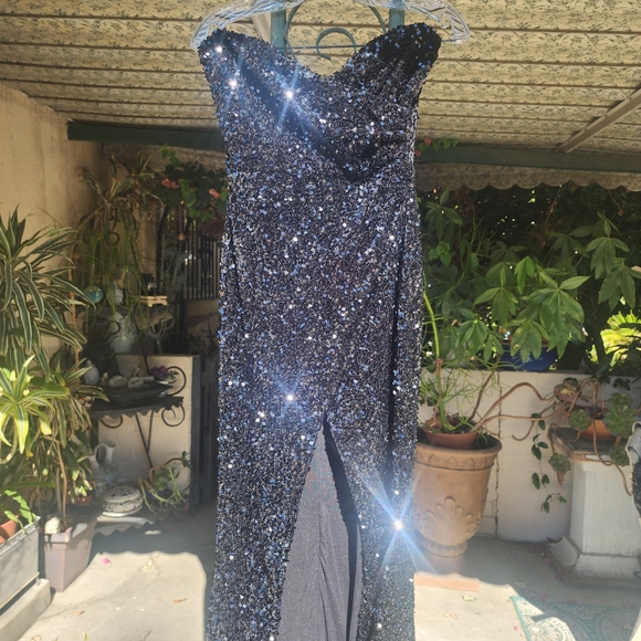Sexy Sequin Maxi Black Dress!! - Picture 7 of 7